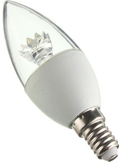 ARTLIGHT E14 5W C37 LED ΛΑΜΠΑ Κεράκι VERY BRIGHT Crystal Clear White - SPACE