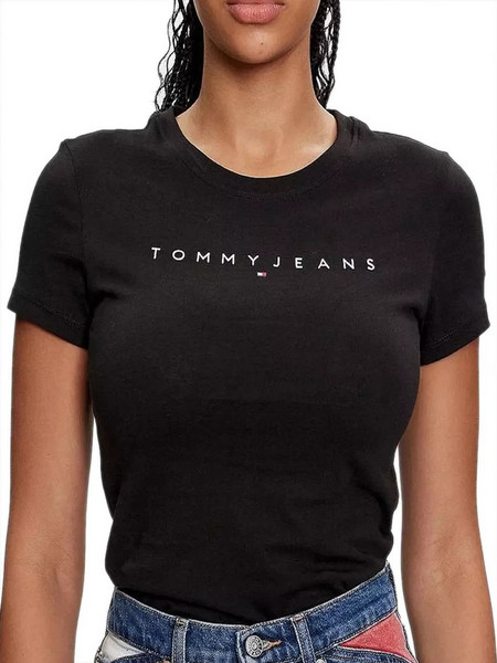 TOMMY HILFIGER Γυναικείο T-Shirt Linear Slim Fit - 100% Βαμβακερό