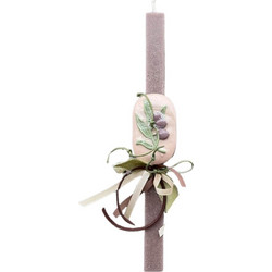 Inehome 951-996-0503 Inehome Λαμπάδα τετράγωνη με σαπούνι ελιά μόκα