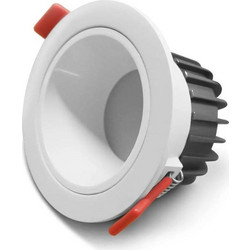 Gledopto GL-D-006P Zigbee Pro (Zigbee 3.0 + RF receiver) smart recessed LED downlight (550 lumens. IP54) with white frame
