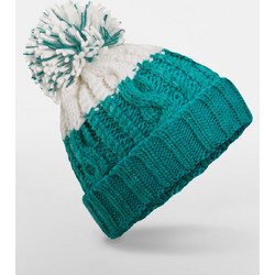 Σκούφος Beanie B437 Beechfield Emerald/Soft White