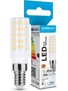 Modee Lighting LED Κεραμική Λάμπα 4,3W E14 360 6000K (450 lumen) ERP