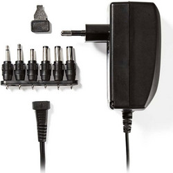 Nedis 233-0062 Ρυθμιζόμενο Universal Τροφοδοτικό 12V 2.25A 27W με σετ βυσμάτων (ACPA007)