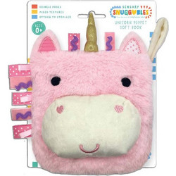 SUSAETA - UNICORN SENSORY SNUGGABLES HAND PUPPET