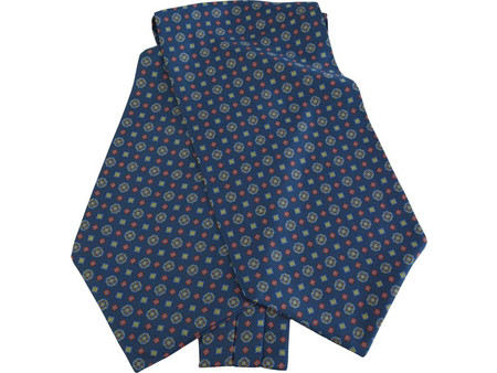 Μεταξωτό Ascot Μενταγιόν Navy
