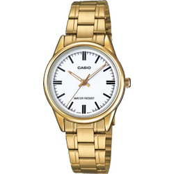 Casio Γυναικείο Ρολόι με Χρυσό Μεταλλικό Μπρασελέ LTP-V005G-7AU