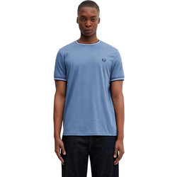 Fred Perry Ανδρική Μπλούζα Τ-Shirt Twin Tipped M1588-89A Μπλε