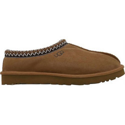 Ugg Australia Tasman Δερμάτινες Χειμερινές Γυναικείες Παντόφλες Chestnut