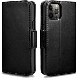 iCarer Haixing Leather Detachable 2 in 1 Wallet RFID Θήκη iPhone 12 Pro Max Black (WMI1214)