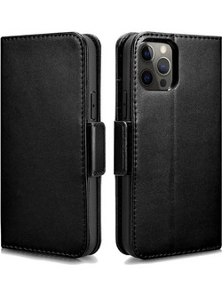 iCarer Haixing Leather Detachable 2 in 1 Wallet RFID Θήκη iPhone 12 Pro Max Black (WMI1214)