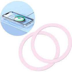 Joyroom Metal Magnetic Set Rings Smartphone JR-MAG-M3 (2τμχ) Κινητού σε Ροζ χρώμα