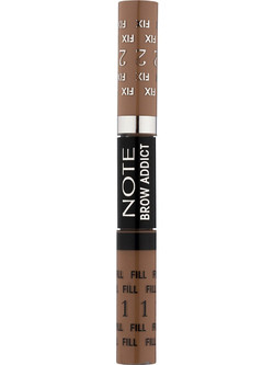 Note Brow Addict Tint + Shaping 01 Gel Φρυδιών 2x5ml