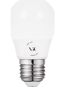 VK Lighting Λάμπα Led E27 6W 4000K 540lm μίνι σφαίρα πλαστική λευκή VK/05085/E/C 03045-051742