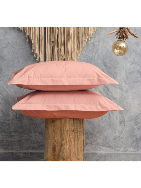 Μαξιλαροθήκες Σετ Melody Pink 200TC Percale Cotton Cokitex (50x70) 2Τεμ