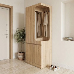 Έπιπλο εισόδου Feby pakoworld sonoma 80x50.5x190εκ 049-000126
