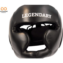 LEGENDARY ΚΡΑΝΟΣ ΜΜΑ & ΠΟΛΕΜ ΤΕΧΝΩΝ ΜΑΥΡΟ ΔΕΡΜΑΤΙΝΟ PREMIUM LARGE - Μαύρο