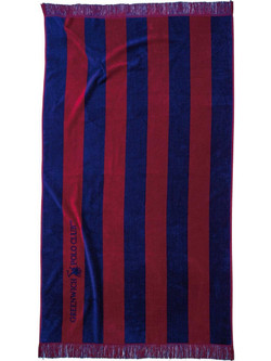 Greenwich Polo Club 3724 Πετσέτα Θαλάσσης Μπλε Κόκκινη 90x170cm
