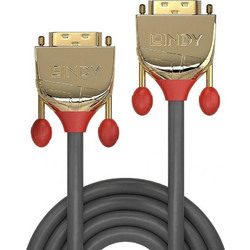 Lindy Cable DVI-D male - DVI-D male 20m Μαύρο (36217)