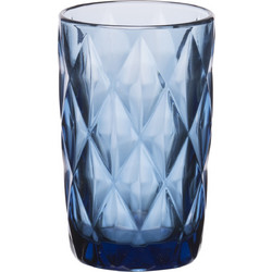 Cryspo Trio Σετ Ποτήρια Νερού Γυάλινα Kare Blue 330ml 6τμχ 52.701.50