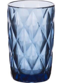 Cryspo Trio Σετ Ποτήρια Νερού Γυάλινα Kare Blue 330ml 6τμχ 52.701.50