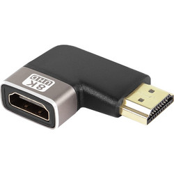 POWERTECH αντάπτορας HDMI 2.1 CAB-H157, 8K/60Hz, γωνιακός, μαύρος