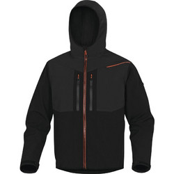 Τζακετ Εργασίας Softshell Delta Plus HORTEN2 Μαύρο-Πορτοκαλί