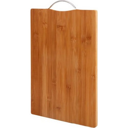 Ξύλο Κοπής Μπαμπού με Μεταλλική Λαβή 40x29x1,8cm - 5404428