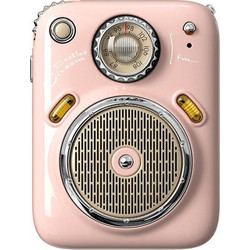 Divoom Beetles Ηχείο Bluetooth 10W με Ραδιόφωνο Σομόν