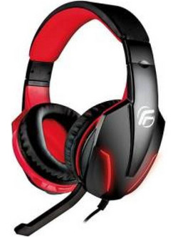 Fenner Cuffie F1 Gaming Headset Over Ear Black Red