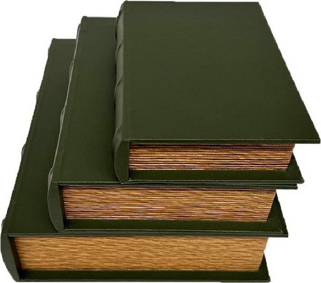 ΣΕΤ 3 ΤΕΜΑΧΙΩΝ ΚΟΥΤΙΑ ΒΙΒΛΙΑ ΔΕΡΜΑ 27X22X7/22X17X5.5/17.5X12.5X4ΕΚ CODE: DWNA1006 ESPIEL