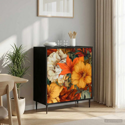 vidaXL Πλαϊνό γραφείο GENNEP Μαύρη Δρυς 69x33x76cm 1 τεμ
