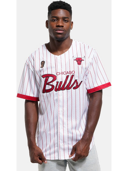 Mitchell & Ness NBA Chicago Bulls Head Coach Ανδρικό T-Shirt TP17503-CBUWHIT White