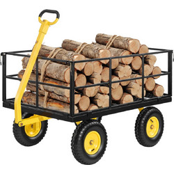 VEVOR Μεταλλικό Καρότσι Κήπου Βαρέως Τύπου 635 kg με Τροχούς Παντός Εδάφους 330 mm, Αφαιρούμενα Πλέγματα και Περιστρεφόμενη Λαβή ZXHYTCHH1400HJUF1001V0