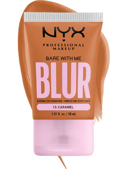 Nyx Μake Up Bare With Me Blur 13 Caramel Liquid Make Up 30ml