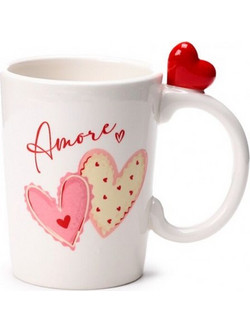 ΚΟΥΠΑ ΚΕΡΑΜΙΚΗ 360ml AMORE HEARTS-PUCKATOR