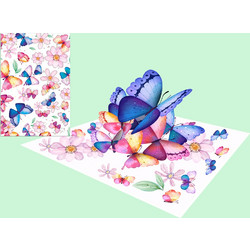 ΚΑΡΤΑ ΕΥΧΩΝ ORIGAMI ΠΕΤΑΛΟΥΔΕΣ