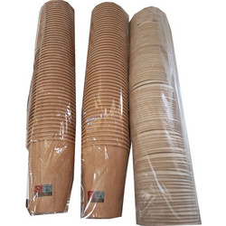 Χάρτινα ποτήρια KRAFT 12 Oz - 260ml - 100 τεμάχια με καπάκια πιπίλα