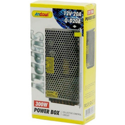 Andowl Τροφοδοτικό LED Ισχύος 300W με Τάση Εξόδου 12V Q-D20A - Power Box 0751227