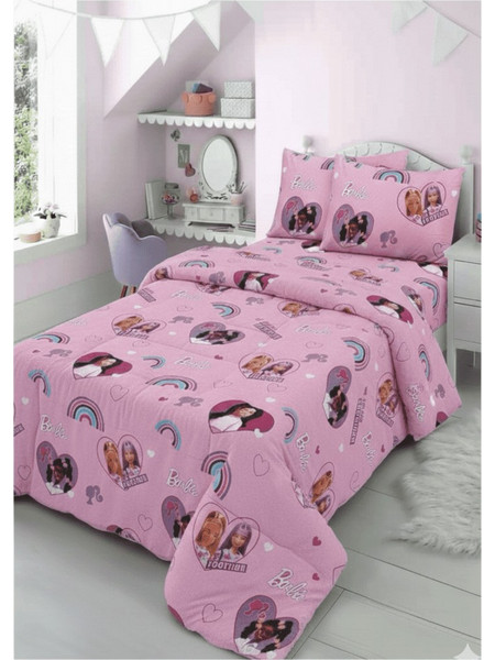 Bonsai Home Κουβερλί Μονό 160x240 Βαμβακερό Περκάλι 160 TC-BARBIE ΡΟΖ