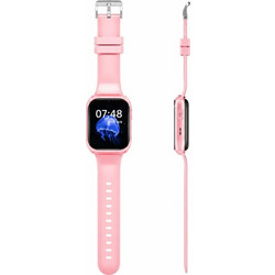 Smartwatch HBW5 - Ροζ κάσα / Ροζ λουρί σιλικόνης