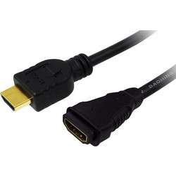 LogiLink Καλώδιο HDMI 1.4 HDMI Male to HDMI Female 2m Black