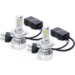 PIAA LEH220 Headlight LED conversion bulb 6000K /45W per bulbLo:5600lm Hi:8000lm from 2 bulbs For H4 Halogen sockets