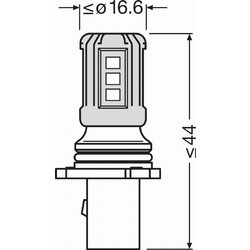 Osram P13W PG18.5d-1 Ledriving SL LED 12V 1.8W 1τμχ