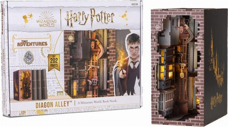 DIY Φωτιζόμενος Βιβλιοστάτης Diorama - Harry Potter: Tiny Adventures, Diagon Alley (23cm)
