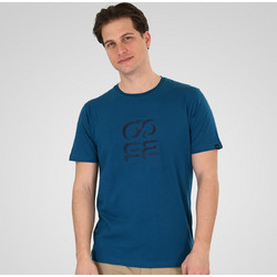 Double T-Shirt με ανάγλυφο τύπωμα TS-9128.A OCEAN BLUE