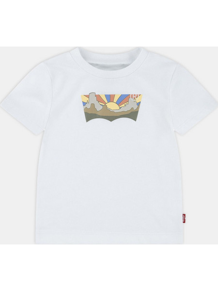 Levi's Seasonal Batwing Βρεφικό T-Shirt 6EM336-W1T Bright White