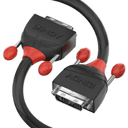Lindy Cable DVI-D male - DVI-D male 5m Μαύρο (LINE4)