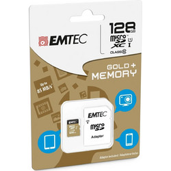 Emtec Gold+ microSDXC 128GB Class 10 U1 UHS-I + Adapter