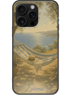 Θήκη Kalokairi Collection - Σιέστα iPhone 16 Pro Max Black TPU (Μαύρη Σιλικόνη)
