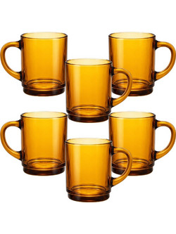 ΣΕΤ ΚΟΥΠΕΣ DURALEX VERSAILLES AMBER ΓΥΑΛΙΝΗ 260ML (6ΤΜΧ)
